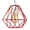 Metal Pendant Light Shade Ceiling Industrial Geometric Wire Cage Lampshade Lamp