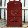 LARGE VINTAGE OUTDOOR LOCKABLE LETTER POST BOX MAILBOX WALL MOUNTED SECURE MAIL