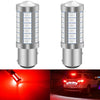 Pair 1157 P21/5W 380 BAY15D CAR STOP TAIL BRAKE LED BULBS LIGHT LAMP 33 SMD 12V