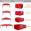 Top Cover Side Panels for Outdoor Pop Up Gazebo Garden Marquee Tent Replacement