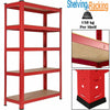 5 Tier Bays Metal Shelving Unit Storage Racking Shelves Garage Warehouse Shed UK