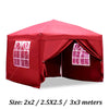 2MX2M 2.5MX2.5M 3MX3M Pop Up Gazebo Garden Party Tent With Sides Canopy Marquee