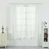 Morocco Voile Curtain Panel Net Window Screening Curtains Slot Top Home Decor