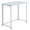 Foldable Vintage Industrial Metal Wooden Computer Desk Home Office Study Table