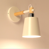 Wood Wall Lamps Nordic Bedside Wall Mounted Lights Iron Wall Sconce Light Decor