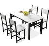 Wooden Dining Table and 4 Chair Set Dining Room Chairs Kitchen Home Furniture