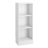 3 Tier Medium Narrow Wooden Bookcase Shelving Unit Living Room Office Storage