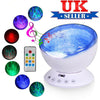 UK Calming Autism Sensory LED Light Projector Relax Ocean Night Music Projection