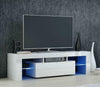 WHITE/BLACK HIGH GLOSS TV DVD CABINET STORAGE FURNITURE UNIT STAND