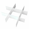 24X Adjustable Drawer Dividers Organiser Socks Make Up Plastic Closet Separators