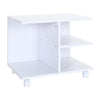 Rolling Printer Stand Cart Desk Side End Table w/ Wheels CPU Shelf Rack Storage