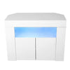 Corner TV Unit Stand Cabinet White Gloss &Matt Led Lights UK