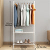 Clothes Rail Hanging Coat Stand Shoe Rack Shelf Storage Wardrobe Organizer DIY