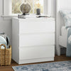 White / Black Chest of Drawers Bedside Table Nightstand 3 Drawer Cabinet Bedroom