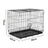 Dog Cage Metal Wire Cat Rabbit Puppy Carrier Crate Kennel Indoor Outdoor Cage