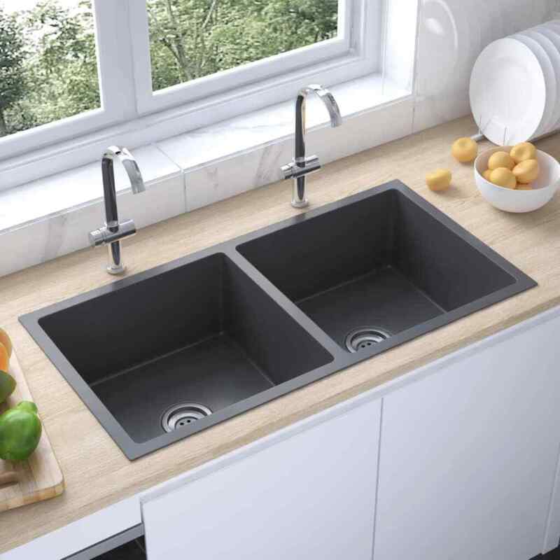 Handmade Kitchen Sink Plumbing Utility Waste Basin Stainless Steel
