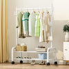 Heavy Duty Clothes Rail Home Shop Garment Hanging Display Stand Rack On Wheels