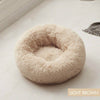 S-XL Pet Dog Cat Calming Beds Comfy Shag Warm Fluffy Bed Nest Mattress Donut Pad