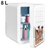 4/8/10L Mini Fridge Portable Refrigerator Cooler&Warmer Food Drink Car Bedroom