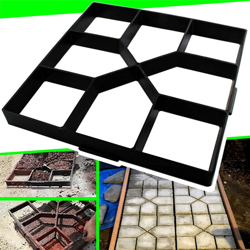 Thicken Garden Paving Pavement Mold Backyard Patio Decor Reusable Various Shape