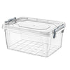 Clear Plastic Storage Box with Lid Kitchen Food Office Stackable Container Boxes