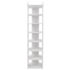 Wooden White Shoe Storage Rack Cabinet Holder Stand Organiser Unit 5/6/7/8 Tiers
