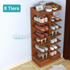 Wooden Shoe Rack Stand Storage Organiser Lightweight Compact Space Save Shelf