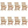 Folding Garden Chairs Foldable Chairs Dining Chairs Solid Wood Teak vidaXL