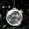 Fillable Hanging Christmas Clear Glass 6/8/10cm Bauble Ball Empty Box Wedding UK