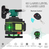 12 Line Laser Level Green Self Leveling 3D 360° Rotary Cross Measure Tool Kit UK