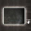 LED Bathroom Mirrors with Led lighted Sensitive Touch Switch