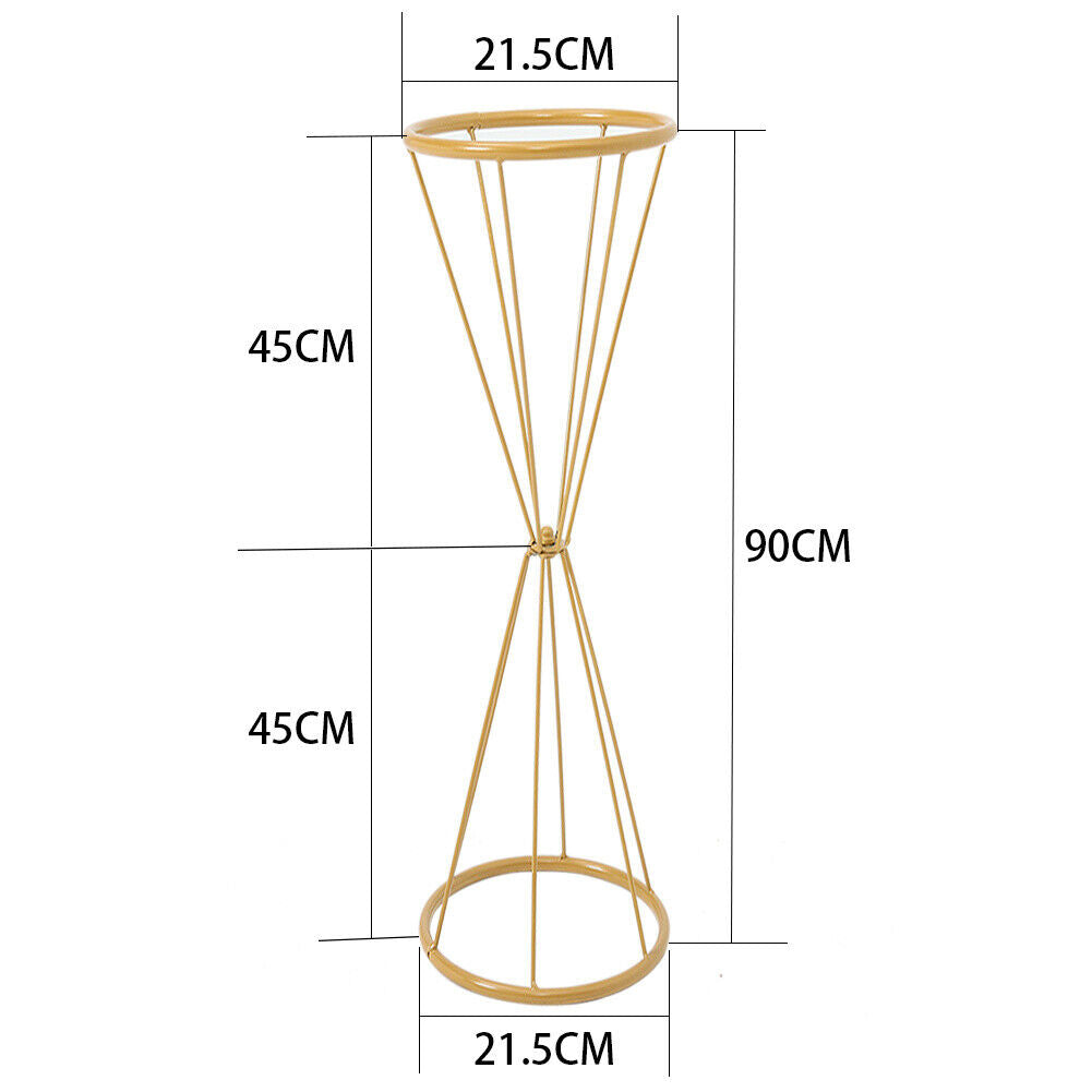 50-100cm Metal Flower Rack Column Vase Stand Display Plinths Wedding Centrepiece