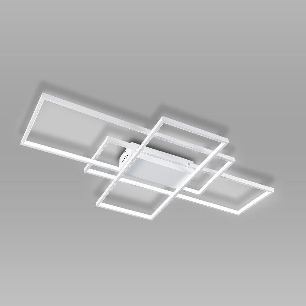 Cool White Square/Ring LED Ceiling Light Chandelier Lights Living Dining Room