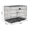 Metal Wire Pet Dog Puppy Cage Playpen Training Crate Kennel For Small Medium Dog