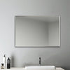 Frameless Unframed Bathroom Bedroom Plain Mirror Wall Hung Horizontal Vertical