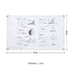 Magnetic Whiteboard White Notice Memo Drawing Board Dry Wipe Office School Home
