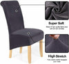 Velvet Dining Chair Seats Covers Large Size Stretch Plush Slipcovers Protectors