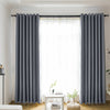 2 Panels Luxury Thermal Blackout Curtains Eyelet Ring Top Heavy Thick Grommet