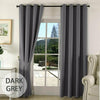 1 Pair (2 Panels) Blackout Curtains Window Curtain Polyester Eyelet Ring Bedroom