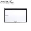 16:9 Manual Projector Screen 72/84/100/120in Pull Down Projection Home Cinema