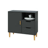 New Small Sideboard Cupboard Display Cabinet Storage with 2 Drawers & 1 Doors