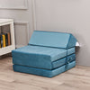 Single Double Fold Out Chair Z Bed Futon Couch Sleepover Guest Mattress Washable