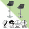 2X Bar Stools Leather Swivel Gas Lift Chair Kitchen Breakfast Pub Black & Grey
