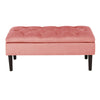 Large Chesterfield Storage Ottoman Bench Box Widnow Seat Stool Bedroom Footstool