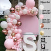 Balloon Arch Garland Chorme Metallic Balloons Globos Happy Birthday Party Decor