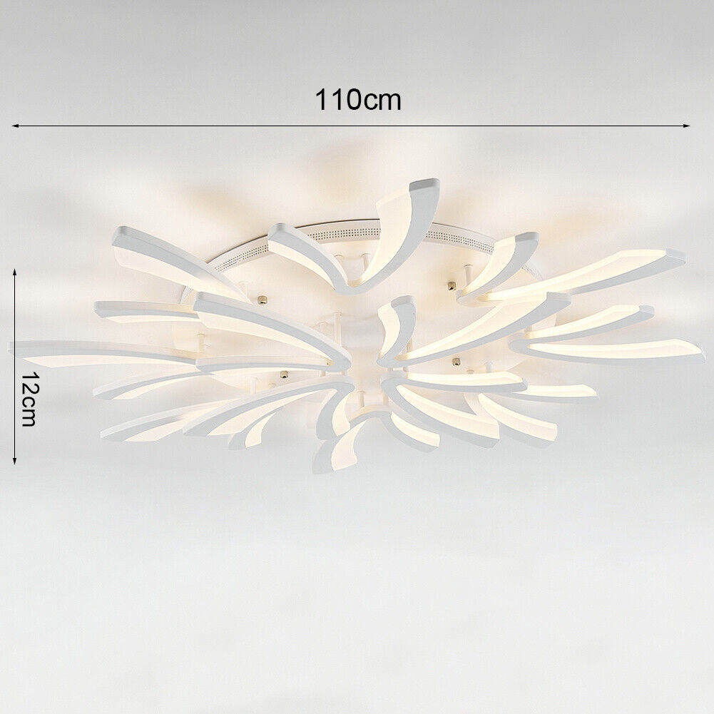 Aluminum LED Ceiling Lamp Ring Light Chandelier Lights Fixture Living Bedroom