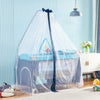 Portable Baby Travel Cot Crib Bassinet Bed Playpen Infants with Mattress Folding