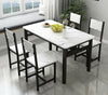 Dining Table and 4 Chairs Set STEEL LEGS Dining Room Chairs Kitchen Furniture