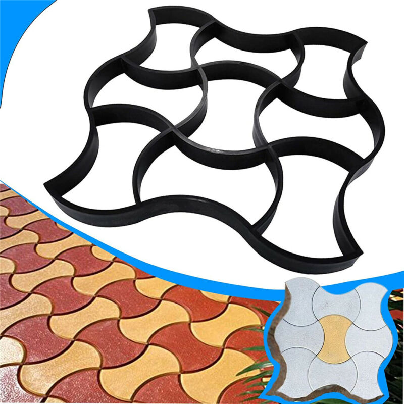 Thicken Garden Paving Pavement Mold Backyard Patio Decor Reusable Various Shape