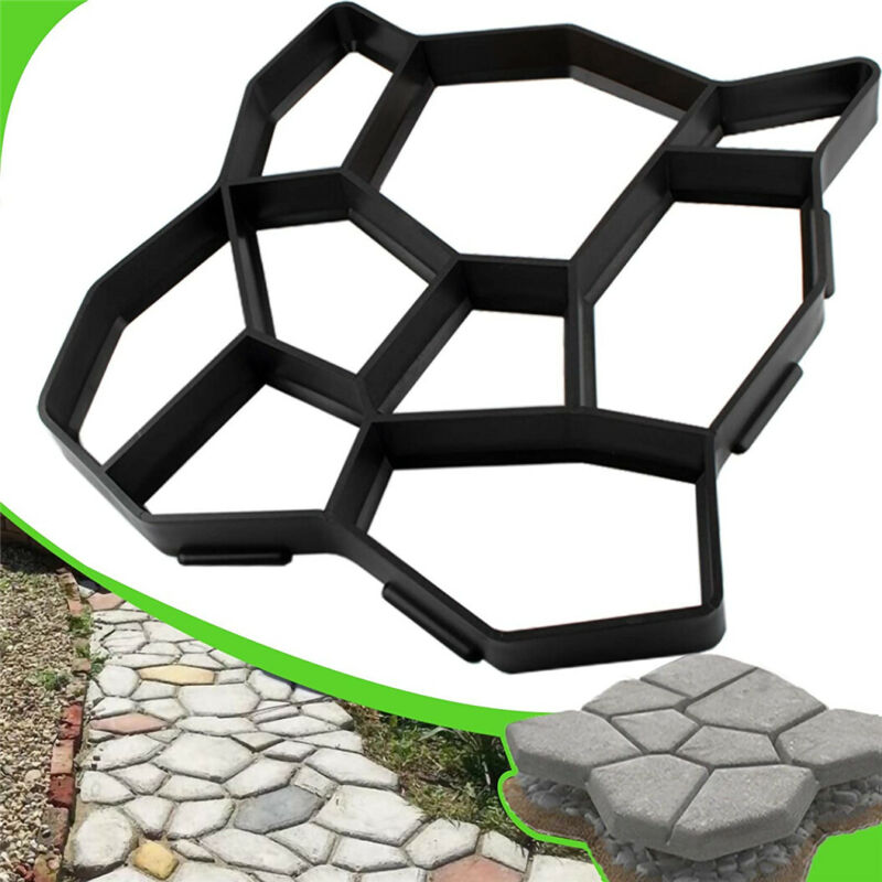 Thicken Garden Paving Pavement Mold Backyard Patio Decor Reusable Various Shape